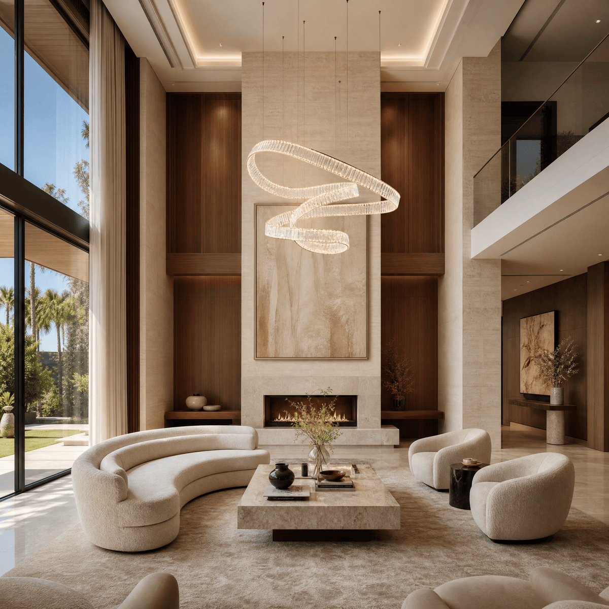 LED Rod Chandelier - Φ2000*H750mmBlushlighting