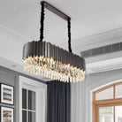 Legance Dining Room Chandelier, Black-Blushlighting-Blushlighting