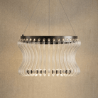 Lennox Glass Round Chandelier 21.6"D - Ø21.7" × H14.6" (Ø55 × H37 cm)Blushlighting