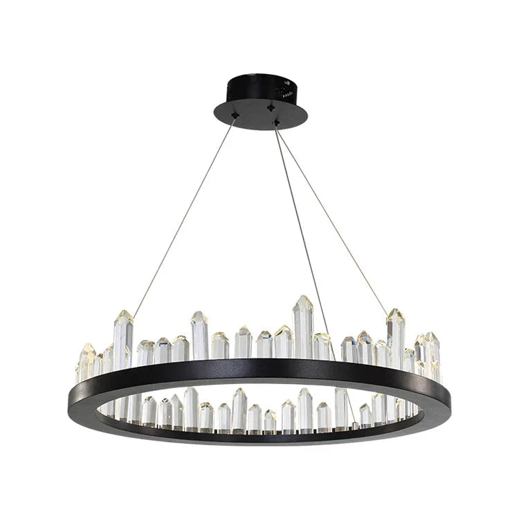 Leti Crystal Round Chandelier-