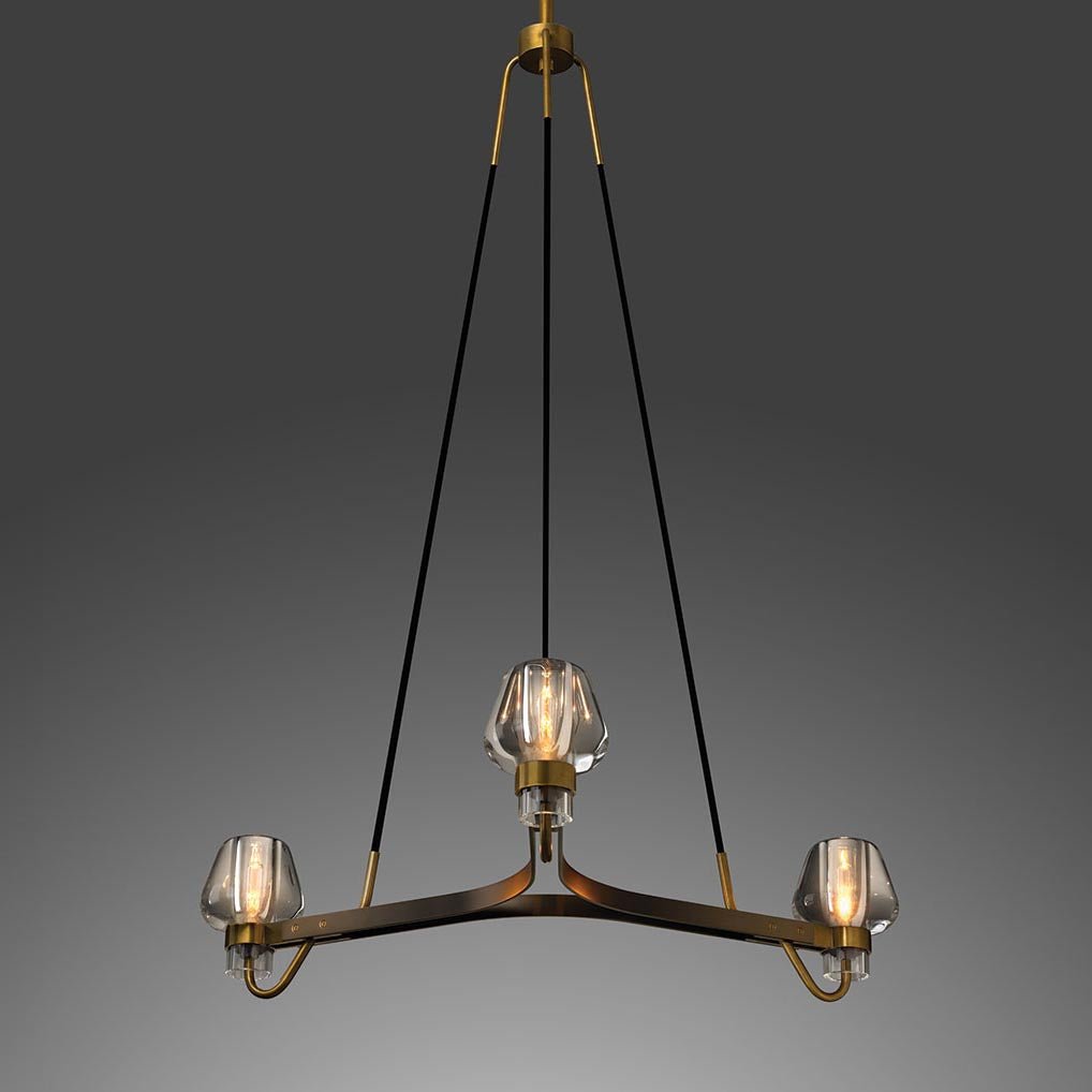 Letitia Crystal Chandelier 3 Light - Blushlighting