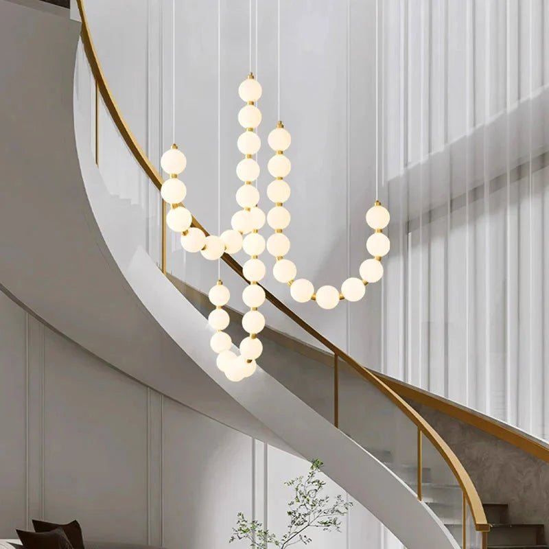 Lexi Modern Acrylic Orb Chandelier - Cool white 6000KBlushlighting