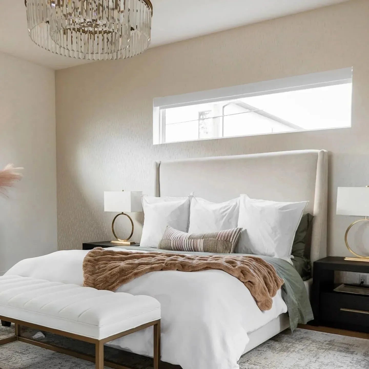 Leyland Crystal Round Chandelier - BronzeBlushlighting