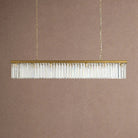 Leyland Rectangular Chandelier 60''72'' - 72''BrassBlushlighting