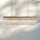 Layland Tiered Rectangular Chandelier-Brass-