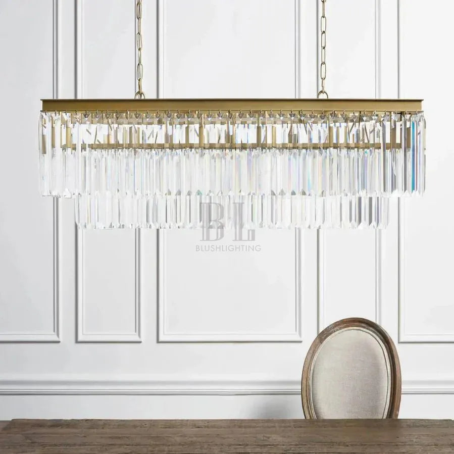 Layland Tiered Rectangular Chandelier-