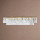 Leyland Tiered Rectangular Chandelier - BrassBlushlighting