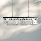 Layland Tiered Rectangular Chandelier-Bronze-