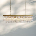 Layland Tiered Rectangular Chandelier-Brass-
