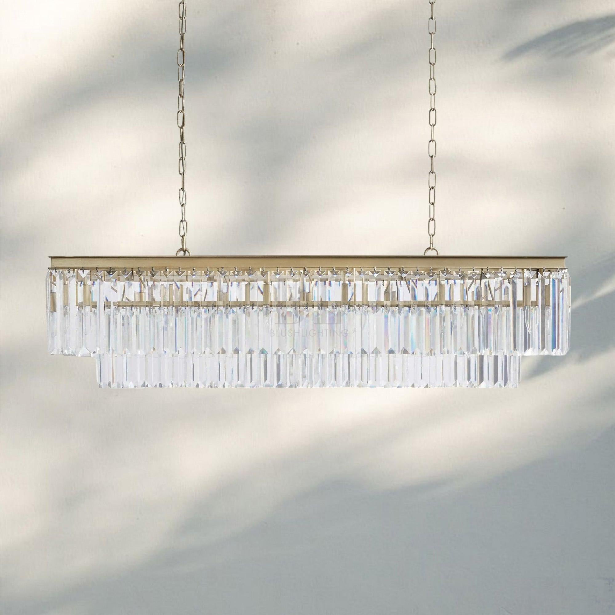 Layland Tiered Rectangular Chandelier-