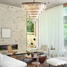 Leyland Tiered Round Chandelier - 5 - Tier 48″ WBrassBlushlighting