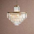 Leyland Tiered Round Chandelier Lighting - 22-Light 32.5''Antique BrassBlushlighting
