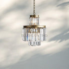 Leyland Tiered Round Chandelier Lighting - 6 - Light 15''Antique BrassBlushlighting