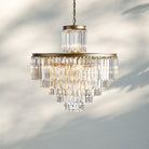 Layland Tiered Round Chandelier Lighting-22-Light 32.5''-Antique Brass-
