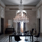 Light Luxury Classic Long Version Tiered Candle Light Crystal Chandelier for High-ceiling Rooms/Living Room - 48 Lights/D55.12"*H77.95"/118kgWithout LampshadeWarm LightBlushlighting
