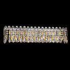 Light Luxury Crystal Beads Drum Collection Flush Mounted/Rectangle/Round Chandelier - Linear Wall Light/ L16.54"*W4.33"*H6.3"Chrome Finish+Stainless Steel LeavesBlushlighting