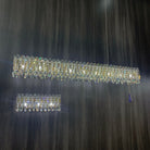 Light Luxury Crystal Beads Drum Collection Flush Mounted/Rectangle/Round Chandelier - Flush Mount/Round/3 Lights/D15.5"*H6.5"/6kgChrome Finish+Stainless Steel LeavesBlushlighting