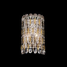 Light Luxury Crystal Beads Drum Collection Flush Mounted/Rectangle/Round Chandelier - Wall Light/L7.09"*W4.72"*H11.02"Chrome Finish+Stainless Steel LeavesBlushlighting