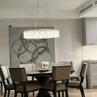 Light Luxury Crystal Beads Drum Collection Flush Mounted/Rectangle/Round Chandelier - Flush Mount/Round/3 Lights/D15.5"*H6.5"/6kgChrome Finish+Stainless Steel LeavesBlushlighting