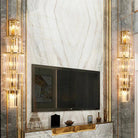 Light Luxury Crystal Layered Wall Lamp - Dia 7.9″(20cm) x H 31.5″(80cm)Blushlighting