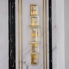 Light Luxury Crystal Layered Wall Lamp - Dia 7.9″(20cm) x H 31.5″(80cm)Blushlighting