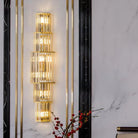 Light Luxury Crystal Layered Wall Lamp - Blushlighting
