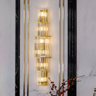 Light Luxury Crystal Layered Wall Lamp - Blushlighting