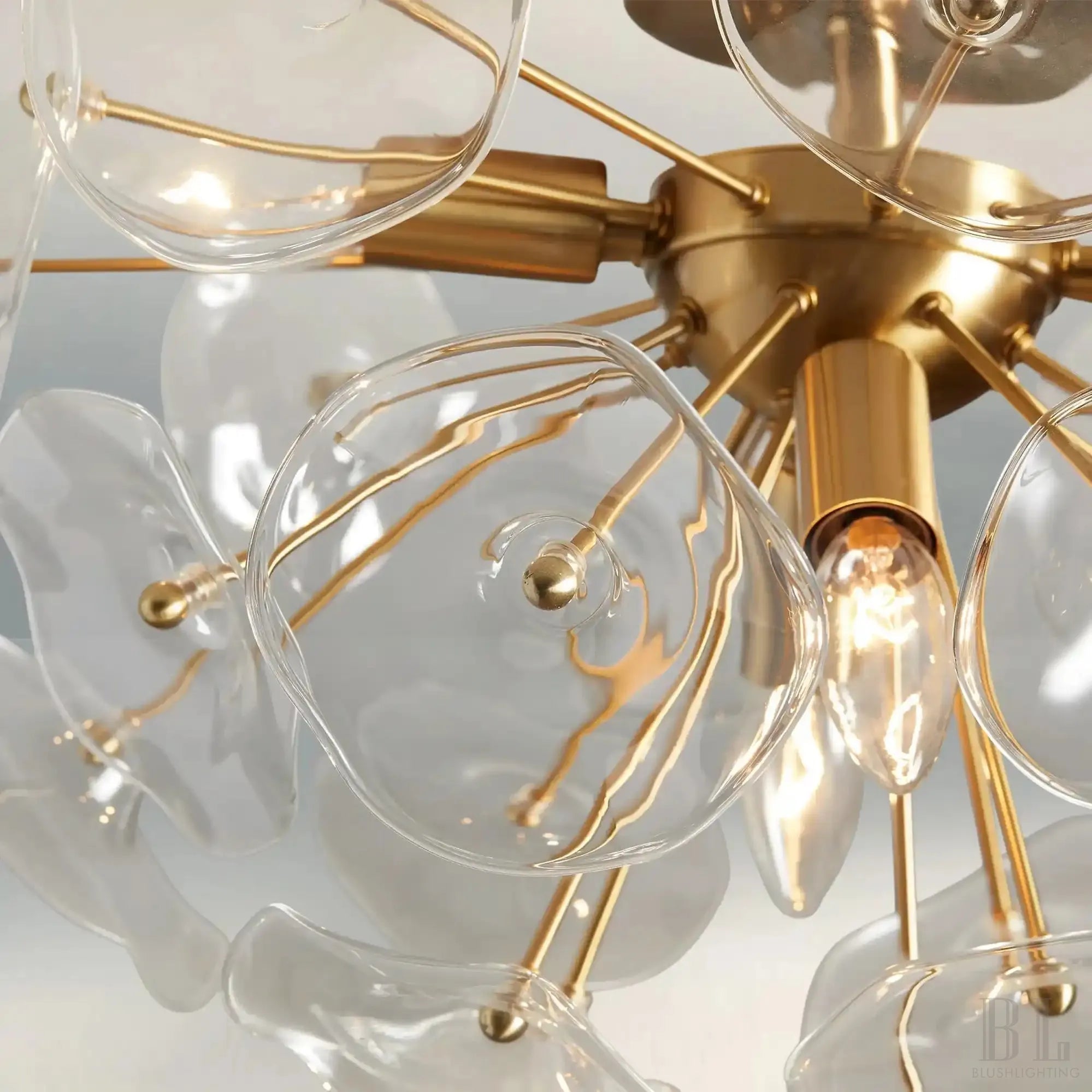 Lily Flushmount - BrassBlushlighting