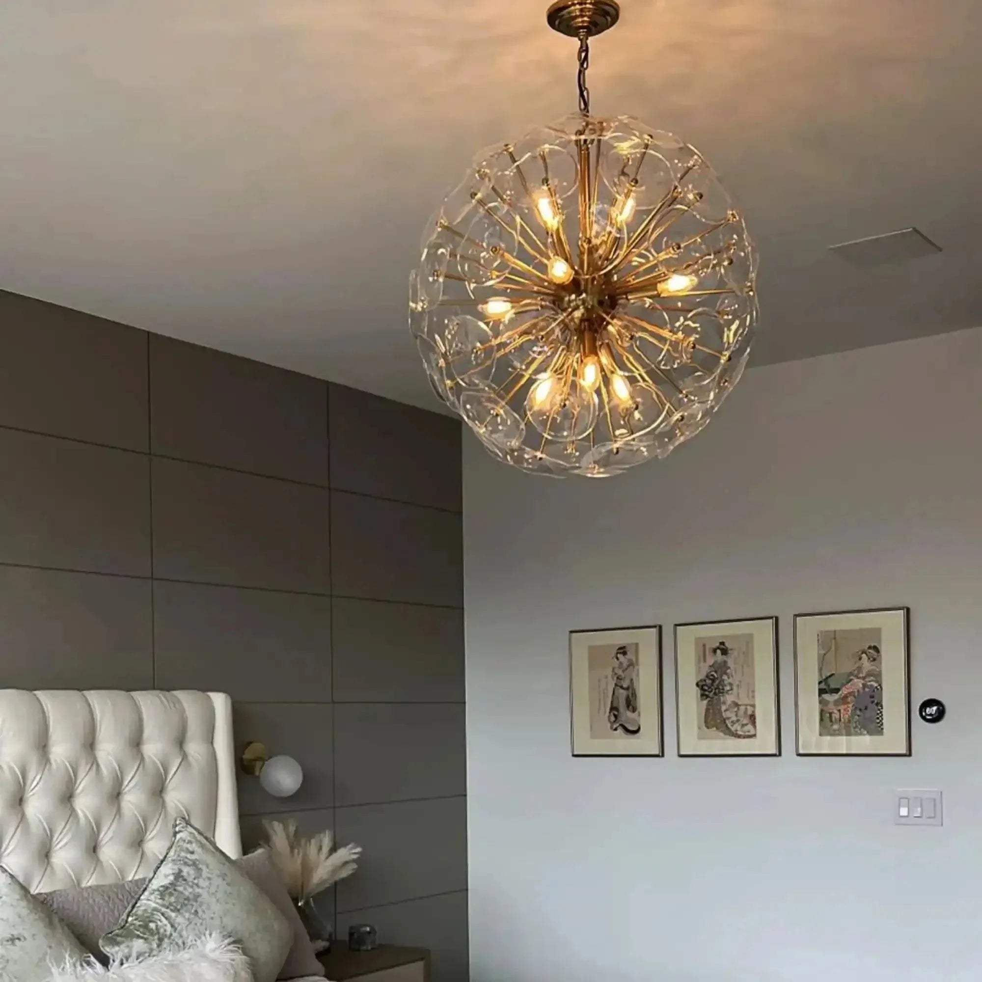 Lily Round Chandelier 8/10/19 Light - 10 - LightBrassBlushlighting