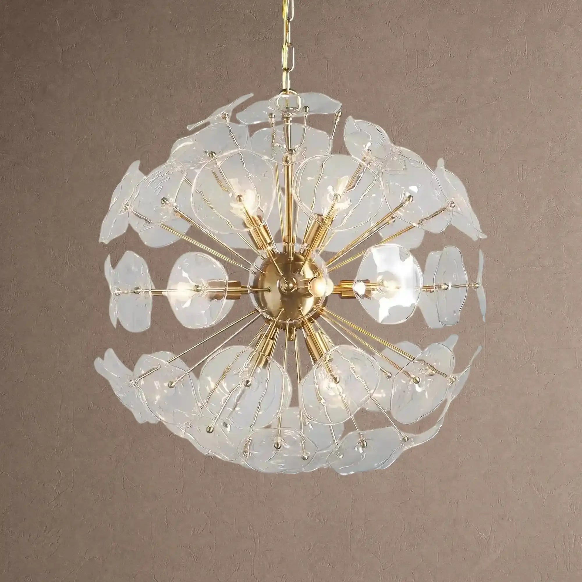 Lily Round Chandelier 8/10/19 Light - 8-LightBrassBlushlighting
