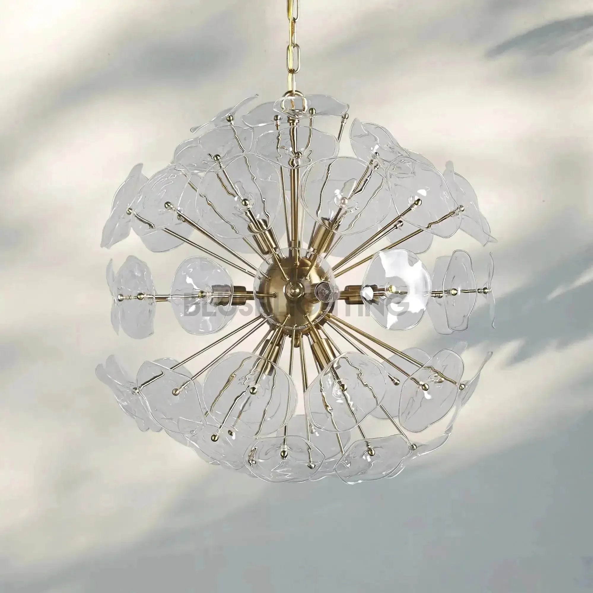 Lily Round Chandelier 8/10/19 Light - 19 - LightBrassBlushlighting