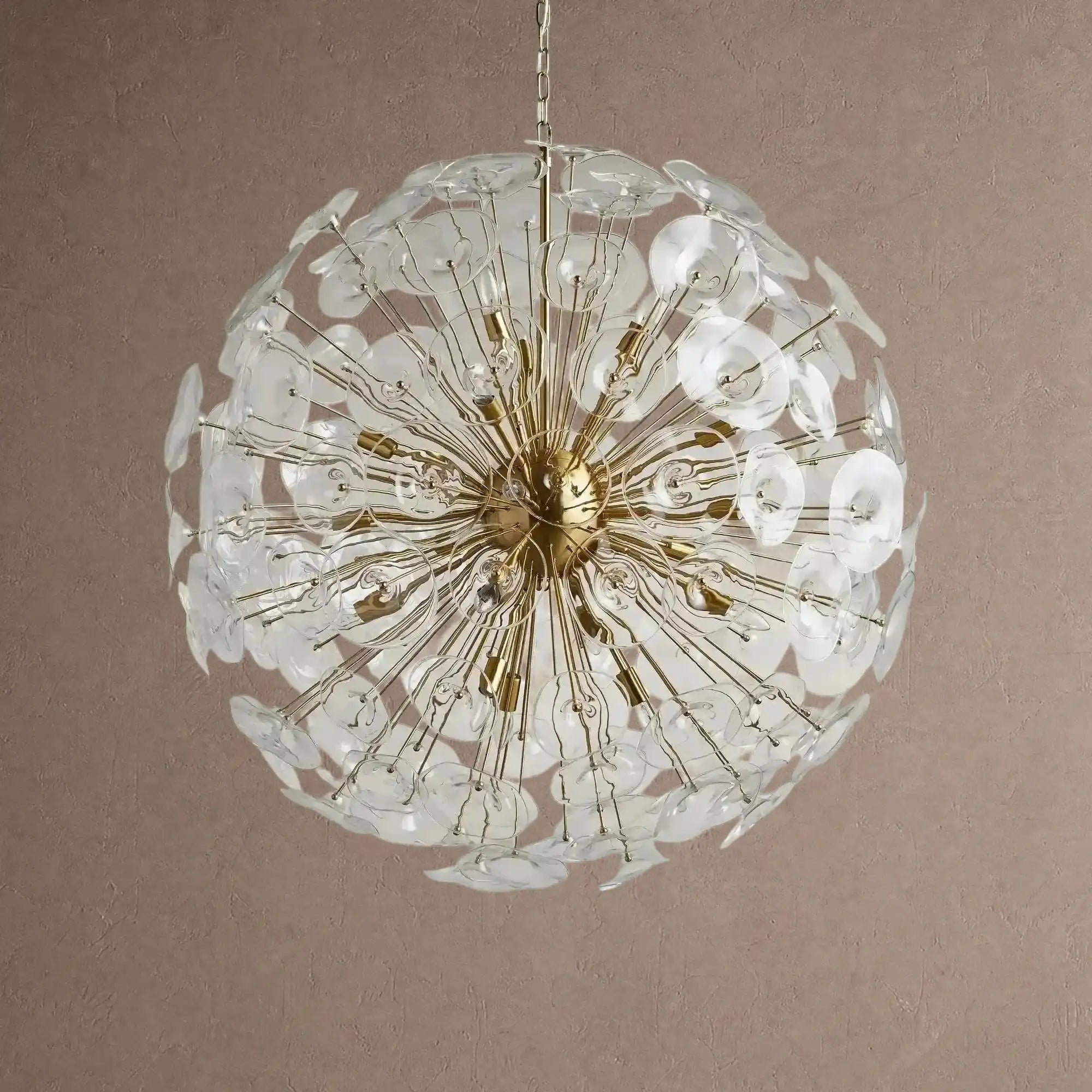 Lily Round Chandelier 8/10/19 Light - 19-LightBrassBlushlighting