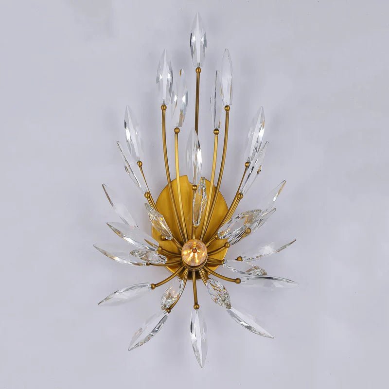 Lily Starburst Crystal Sputnik Wall Sconce - Blushlighting