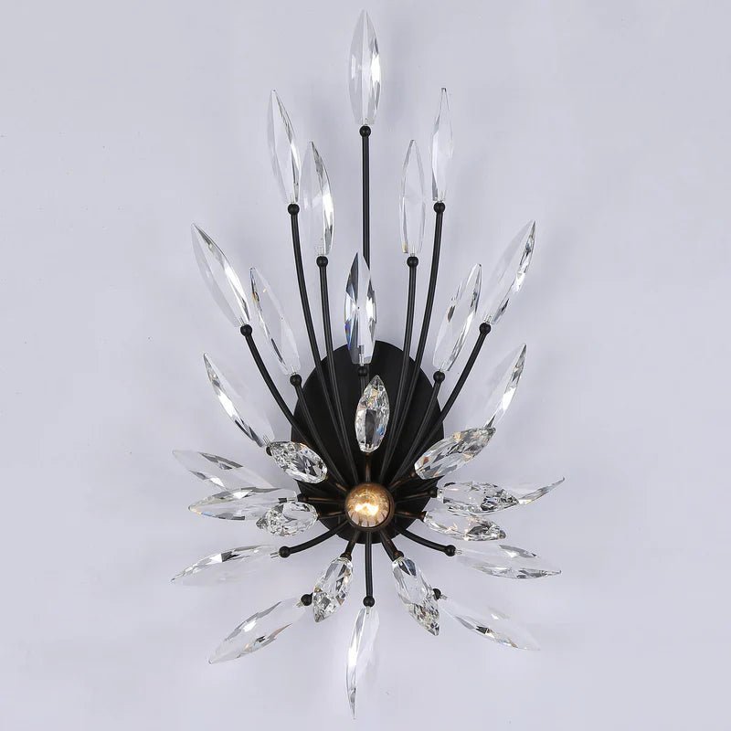 Lily Starburst Crystal Sputnik Wall Sconce - Blushlighting