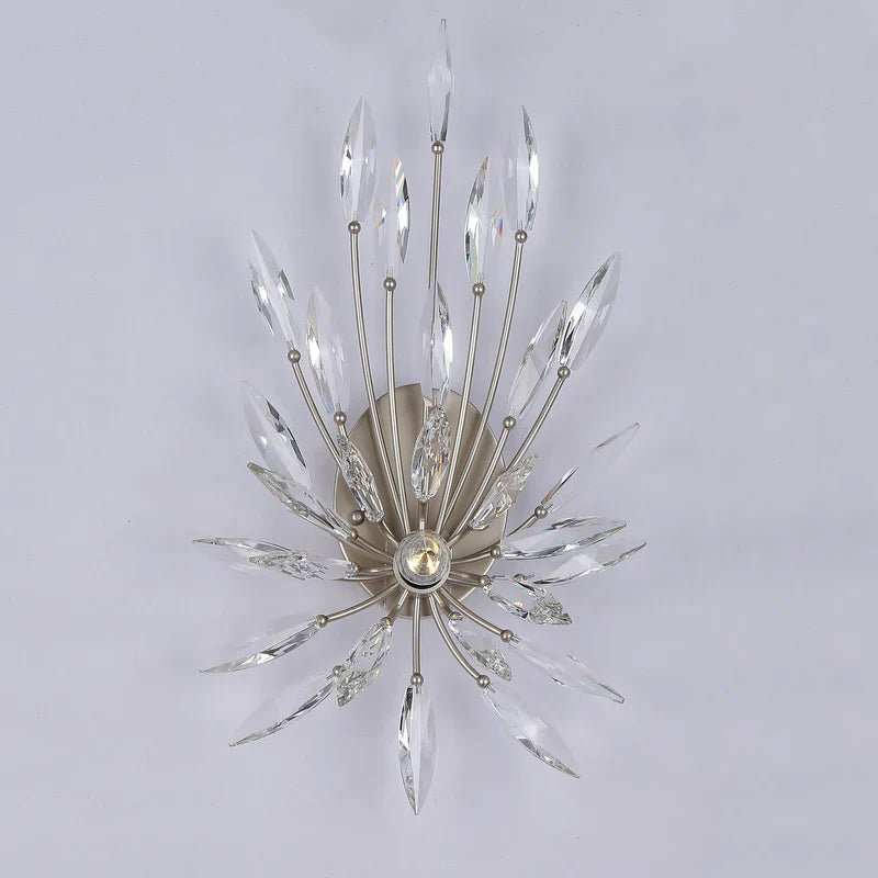 Lily Starburst Crystal Sputnik Wall Sconce - Blushlighting