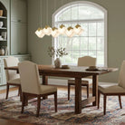 Linear Alabaster Cube Chandelier 6-Light Brass Island Pendant Light - 10-Lights ∅ 47.2" x H 3.9"Gold & WhiteBlushlighting