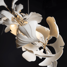 Linear Ginkgo Ceramic Chandelier for Dining Room/Kitchen Island-Chandeliers-Blushlighting-Blushlighting