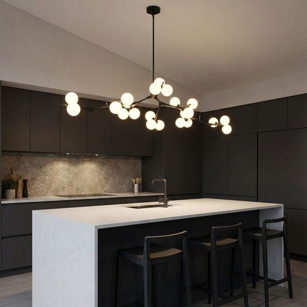 Lio Modern Tree Branch Ceiling Light Fixture - Black48.4"(123cm)Warm Light 3000KBlushlighting