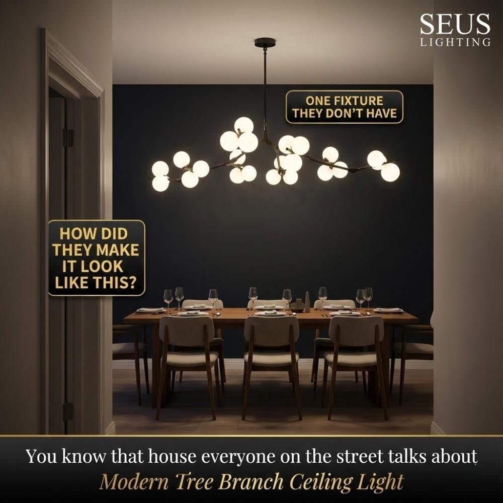 Lio Modern Tree Branch Ceiling Light Fixture - Gold48.4"(123cm)Warm Light 3000KBlushlighting