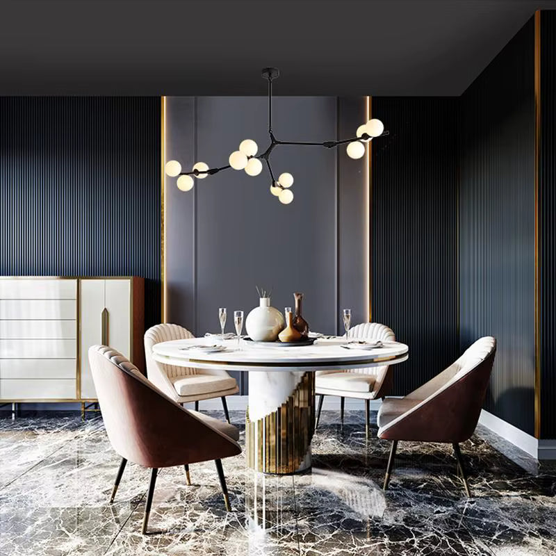 Modern Tree Branch Ceiling Light Fixture Gold / 12 Lights / Cold Light 6000K Seus Lighting