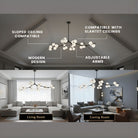 Lio Modern Tree Branch Ceiling Light Fixture - Gold48.4"(123cm)Warm Light 3000KBlushlighting