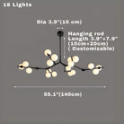Lio Modern Tree Branch Ceiling Light Fixture - Gold48.4"(123cm)Warm Light 3000KBlushlighting