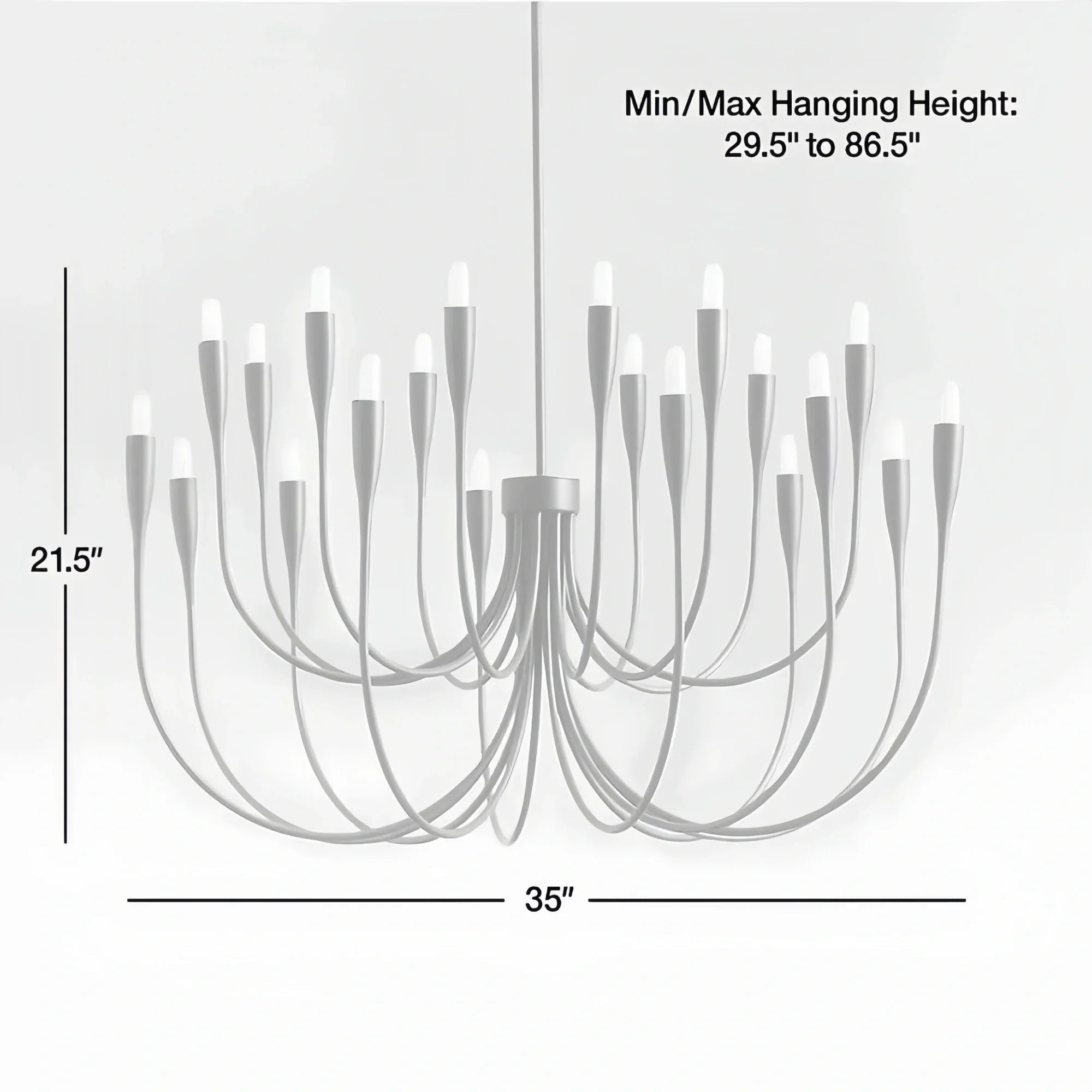 Liona Large Brass Candelabra Chandelier Light - Lacquered Burnished BrassBlushlighting