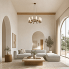 Livia Modern Alabaster Hanging Light Fixtures - D680Blushlighting