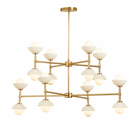 Living Room Chandelier – Refined Modern Aveline - L30.7” x H21.5”Blushlighting