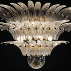 Living Room Chandelier | Sculptural Floral Glass Style | Floralys - ClearD23.6” × H23.6” (2 Tiers)Blushlighting