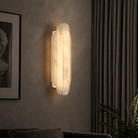 Living Room Wall Sconce | Spanish Alabaster Art Deco | Arcelis - H50 x W20 cm (19.7 x 7.9 in)Blushlighting