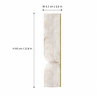Living Room Wall Sconce | Spanish Alabaster Minimalist | Avenor - 60 cmBlushlighting