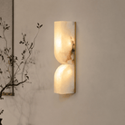 Living Room Wall Sconce | Spanish Alabaster Minimalist | Avenor - 35 cmBlushlighting