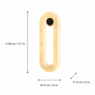 Living Room Wall Sconce | Spanish Alabaster Minimalist | Orelis - 40 cmBlushlighting